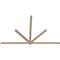 Ekena Millwork Kennewick Smooth Timber Gable Bracket, Douglas Fir, 108"W x 68"H x 1 1/2"D x 3 1/2"F, 15/12 Pitch GBW108X68X0204KEN00SDF - alternate 2